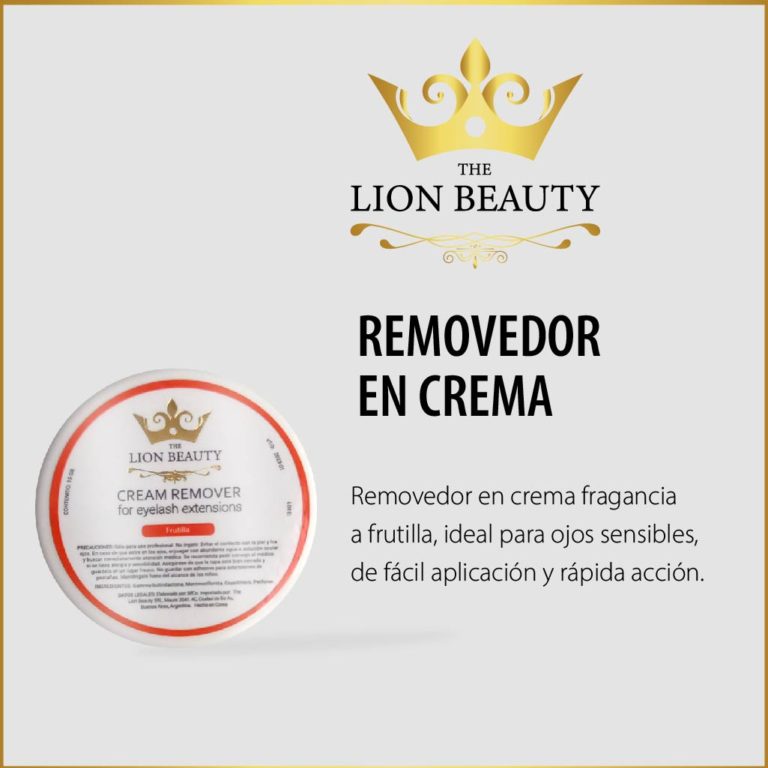 Removedor En Crema Fragancia Frutilla The Lion Beauty Lash Boss